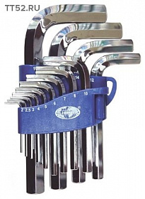 На сайте Трейдимпорт можно недорого купить Набор шестигранников угловых 13пр., 2-19мм HW1M019H2S2. 